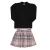 Conjunto Blusa Detalhe Guipir e Saia Shorts Estampada com Bolsa Plush Paraiso - loja online