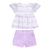 Conjunto Feminino de Bata Chiffon Estampada e Shorts Sarja Paraiso - comprar online