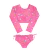 Conjunto Praia Kids 2 Feminino Com Blusa e Calcinha Le Bhua