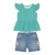Conjunto Kids Verão Feminino Com Shorts e Blusa Paraiso - Loja Amo Paraiso