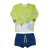 Conjunto Praia Kids 2 Masculino Com Sunga e Blusa Manga Longa Com Proteção UV Le Bhua