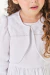 Vestido Tricoline com Renda na Saia e Cinto + Bolero Tricô Felpado Forrado Paraiso 17942 - comprar online