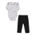 Conjunto Baby Longo de Body em Malha Estampada com Babadinho e Calça Canelada com Laço Letut LT17361 - comprar online