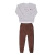 Conjunto Inverno Blusa Pluminha Mescla e Calça Plush Le Bhua - comprar online