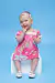 Macacão Curto Verão Feminino Com Vestido Falso Estampado E Mangas Bufantes Le Bhua