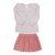Conjunto Blusa Malha Tricô e Saia Shorts Sarja Canelada Moderno Paraiso - comprar online