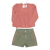 Conjunto Blusa Maquinetada com Laço e Shorts Sarja Bordado Fashion Paraiso na internet