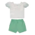 Conjunto Kids Verão Feminino Com Blusa e Shorts Saia Paraiso na internet