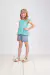 Conjunto Kids Verão Feminino Com Shorts e Blusa Paraiso na internet