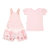 Conjunto Feminino de Jardineira Estampada e Camiseta em Malha Le Bhua na internet