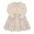 Vestido Broderie com Gola Bordada, Cinto Regulável e Bolero Tricô Felpado Paraiso 17943 - comprar online