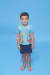 Conjunto Pijama Verão Masculino Em Malha Lisa Le Bhua
