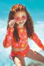 Conjunto Praia Feminino Com Blusa Cropped Manga Longa e Calcinha Le Bhua - comprar online