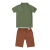 Conjunto Kids 1 Verão Masculino Com Camiseta Polo e Shorts Paraiso - Loja Amo Paraiso
