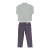 Conjunto Camisa Cambraia Manga Longa e Calça Sarja Casual Elegante Paraiso na internet