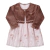 Vestido Chiffon Estampado e Bolero Pelo Bordado Festa Elegante Paraiso - comprar online