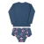 Conjunto Praia Verão Feminino Com Blusa Manga Longa e Calcinha Com Proteção UV Le Bhua - Loja Amo Paraiso