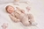 Conjunto Baby Longo Body Plush e Calça Malha Felpada Bege Delicado Paraiso