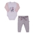 Conjunto Feminino Baby Longo de Body em Plush com Mangas de Pelo e Detalhe Bordado Le Bhua Lb14431 - comprar online