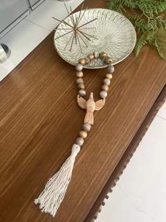 Colar de mesa decorativo Divino Pequeno em madeira - comprar online