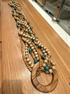 Colar de mesa Barroco grande com argola maciça 8 camadas de luxo - comprar online