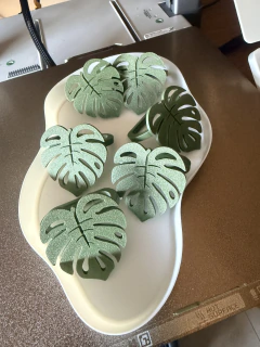 Kit 6 Porta-Guardanapos Folha de Adão Verde para Mesa Posta Tropical - comprar online