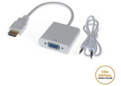 Cable Adaptador Conversor Hdmi A Vga + Audio Proyector Hd - tienda online