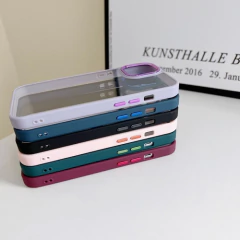 iPhone 14 Pro Max | Funda Transparente Con Bordes De Color - ERA VIRTUAL