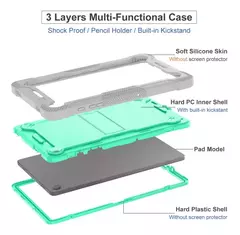 iPad Air 13 M2 2024 A2898 | Funda Survivor Con Porta Pencil