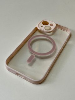 iPhone 14 | Funda Magsafe Bordes de Colores Cubre Camara
