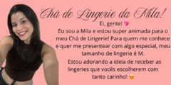 Banner da categoria CHÁ DE LINGERIE DA MILA 