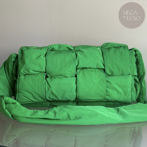 BOTTEGA Bolsa Cassette Puffer Verde