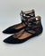 AQUAZZURA Sapatilha preta de Camurça - Mega do Luxo
