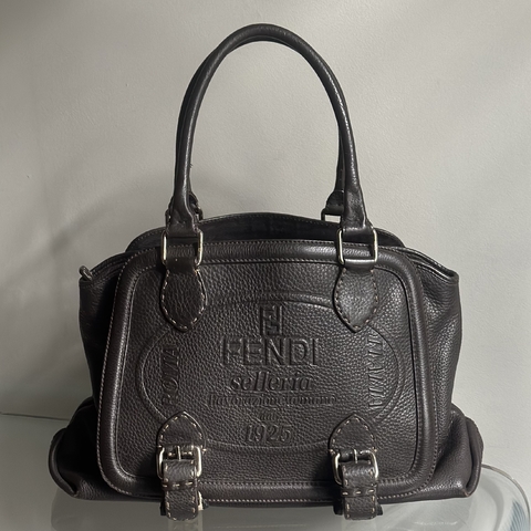 FENDI Bolsa Selleria Marrom