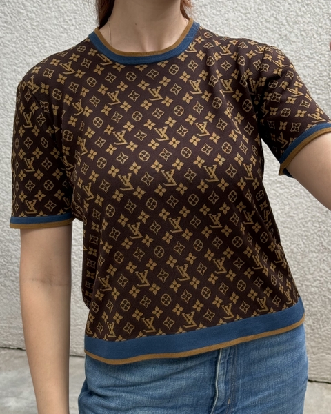 LOUIS VUITTON Camiseta com Monograma e Listras - comprar online
