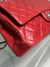 CHANEL Bolsa Clássica Média Vermelha - loja online