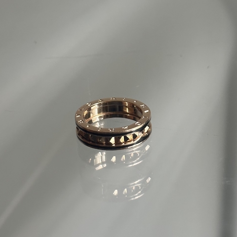 BULGARI Anel B.zero1 Rock de 1 aro em ouro rosa 18K