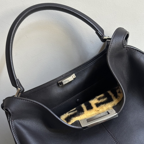 Bolsa Fendi Peekaboo Marrom Large