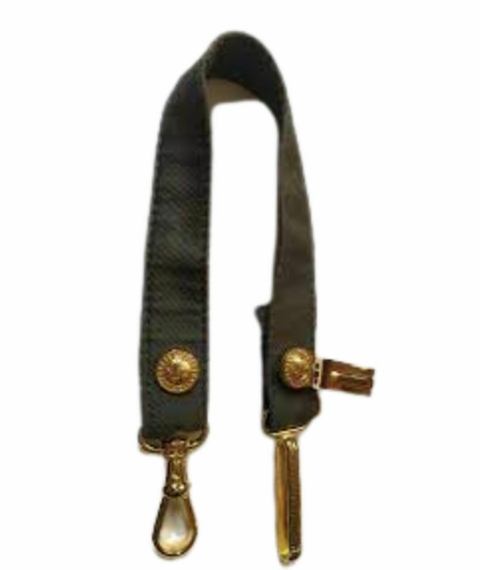 GUIA DE ESPADA DOURADO COM FITA PRETA - TALIM