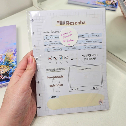 Refil de folhas - diário de doramas