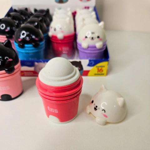 Apontador Duplo com Borracha Kitty Tris