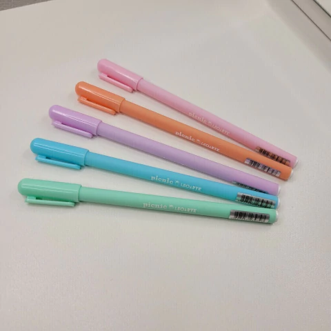 Caneta picnic colorida LeoArte