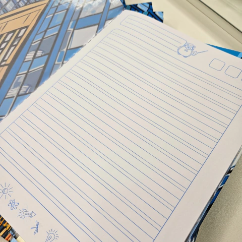 Caderno de caligrafia grande personalizado, meu primeiro caderno