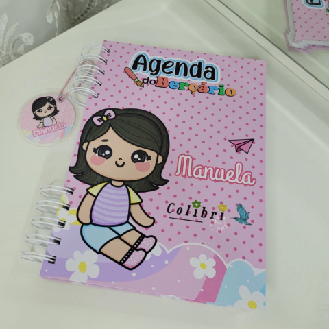 Agenda creche/berçário personalizada bonequinhos