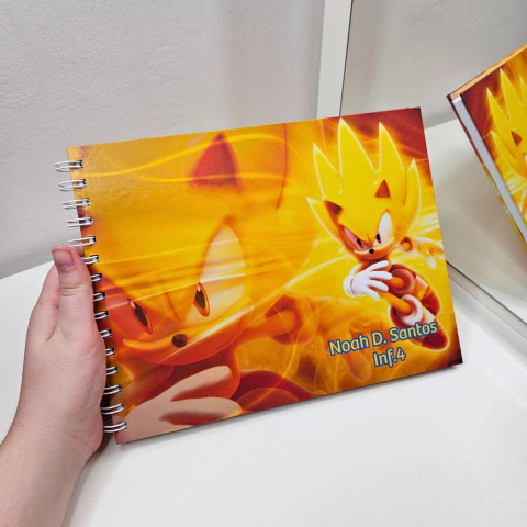 Caderno de desenho personalizado