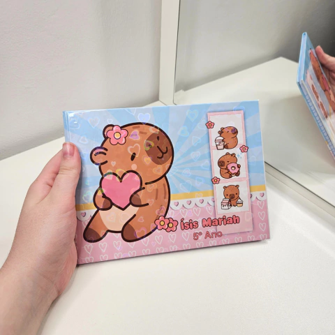 Caderno de caligrafia pequeno personalizado