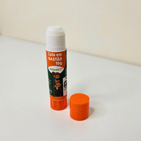 Cola Bastão Leo e Leo 10g Branca Escolar