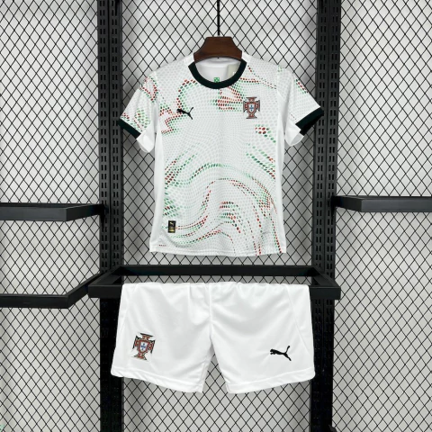 Conjunto Infantil Portugal 25/26 Away II Puma - Branco