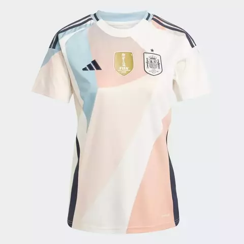 Camisa Espanha II 25 Adidas Feminina - Branco+Areia - comprar online