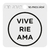 Sello Frase VIVE RIE AMA 6x6cm